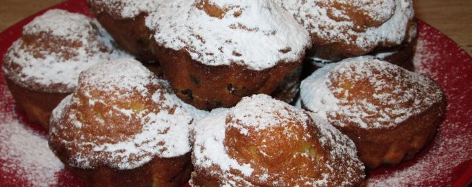 Шоколадный кекс с изюмом